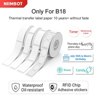 Niimbot B18 Label Sticker Waterproof Oil Proof Keep 10 Years+ Thermal Transfer Label Paper