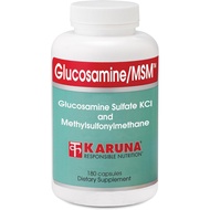 Karuna Glucosamine/MSM 180 Vegetarian Capsules | 1500mg Glucosamine, 2250 mg MSM | Joint Health