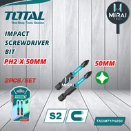 TOTAL TACIM71PH2100 (PH2 x 100mm) / TACIM71PH250 (PH2 x 50mm) Impact Screwdriver Bit