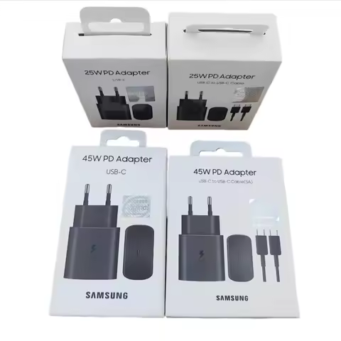Original Samsung Charger 25W/45W Super Fast Charge EU Charger Adapter For Galaxy S26 Ultra S25Edge Z