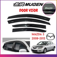 MAZDA 3 SEDAN 2008-2013 High Quality Mugen Door Visor Air Press Window Wind Deflector (4PCS/SET)