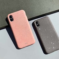 iPhone XS/XS Max Element手工貝殼混水泥手機殼-粉色