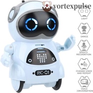 VORTEXPULSE Pocket Robot, Singing Dancing Telling Story Talking Interactive Robot, Recording Voice R