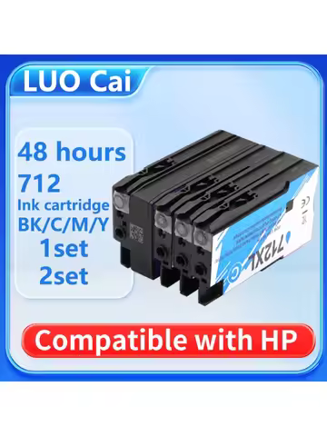 4color Compatible for HP 712 XL 712XL Ink Cartridge for HP712 For HP DesignJet T650 T630 T250 T230 T