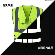8 Colors Safety Vest Reflective Enginneer Construction Work Vest  Hi Vis Vest For Men and Women Work