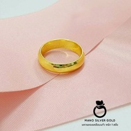 แหวนทองเคลือบ 040 แหวนหนก 1 สลึงแหวนทองเคลือบแก้ว หน้ากว้าง 5มิล ทองสวย แหวนทอง แหวนทองชุบ แหวนทองสวย