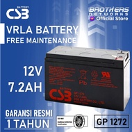BATTERY UPS CSB GP1272 12V 7.2AH 28W - DRY BATTERY VRLA GP 1272 FOR ELECTRIC SPRAYER, ALARM, CCTV ET