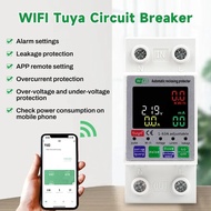 JFWF 2P 63A Tuya WiFi Circuit Breaker Automatic Reclosing Protector Over Under Voltage Protection Mo