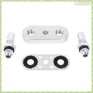 [J X Q K] Transmission Cooler Line Seal Adapter Plate with 6AN Fittings Fits for 6L80E 6L90E 8L90E
