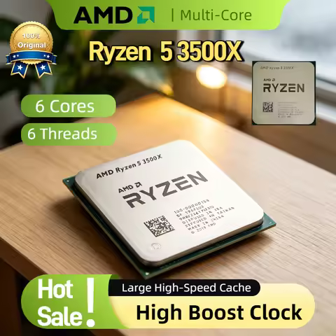 AMD Ryzen 5 3500X 6 Core 6 Thread 3.6GHz Boost 7nm 65W L3 32M Cache AM4 Desktop Processor Without Pa