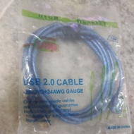 USB 2.0 cable 28AWG+24AWG gauge