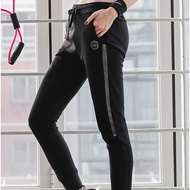 Women Sports Pants Drawstring Elastic Waist Cuffed Jogger Sweatpants for Gym Yoga