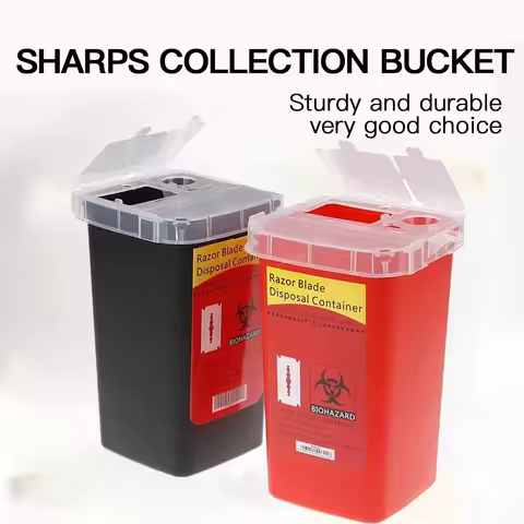 Barber Shop Accessories Feather Razor Blade Disposal Case Trash Can Easy to Be Cleaned Disposable Re