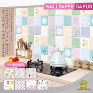 Bright Crown Wallpaper Stiker Dapur Murah Anti air / Minyak/Api 3 UKURAN.HIGH QUALITY.IMPORT