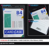 Plastik ID Card B4 SQUEEZY Holder Keras / Name Tag B4 SQUEEZY/ Glue Card B4 SQUEEZY