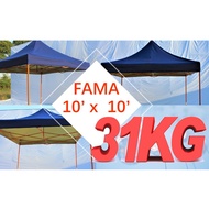 FAMA 10' x 10' Extra Heavy Duty Roof 100cm Market Canopy Tent Portable Kanopi Khemah Niaga Pasar Mal