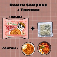 Ramen Samyang + Topokki / Halal Topokki Rice Cake