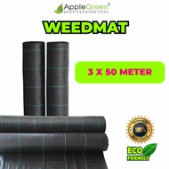 3 X 100 Meter AppleGreen Garden Weedmat Weed Control Mat / Weed Barrier Garden Lanscape