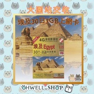 3HK 埃及 30日3GB上網卡