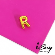 IBUY 916 Gold R Alphabet Charm 0.83G 22K (916)