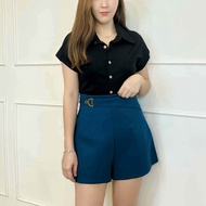 (JANUARY BRAND) SMLXL High Waist Short pants women High Waist short -JN5298