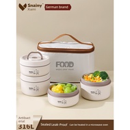 stainless steel lunch box thermal lunch box Office Worker Microwave Heating Rice 316 Stainless Steel