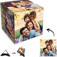 Personalized Custom Magic Cube,Customized Photo Cube,Multi Picture Photo Block Personalized Photo Pu