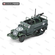 4D Assembled 1/72 US Army M3 Half Track Armored Transporter Model Simulation Military Chariot Toy Or