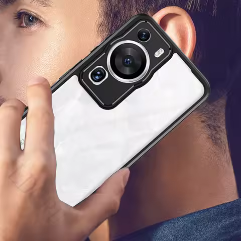 For Cover Huawei P60 Pro Case Huawei P60 Pro Capa New Shockproof Bumper Black Frame Transparent Clea