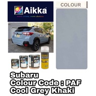 AIKKA Paint / SUBARU 86 PAF(AK) / COOL GREY KHAKI / Touch Up Paint / DIY Cat Spray Tin / Cat Kereta