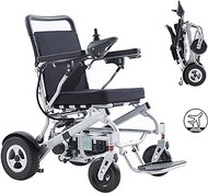 Lightweight for home use Deluxe Electric Wheelchair Motorized Fold Ultra Lightweight Electric Power Wheelchair 250W Horse Power Dual Motor Airline Approved and Air Travel Allowed Heavy Duty Portable W