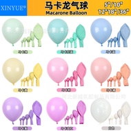 happy birthday decoration decoration birthday set Macaron Balloon 17cm 33cm 40cm 60cm Candy Color Ro