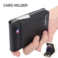 Baellery Card Wallet Zipper Wallet Men Card Holder Multi Card Bag Purse Kad Dompet Pelbagaiguna (W-048)