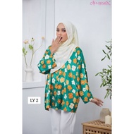 Afa Design Baju blouse lovely satin free size