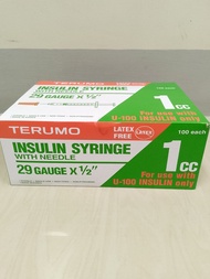 Terumo Insulin Syringe with Needle GAUGE 29 - ½cc / 1cc