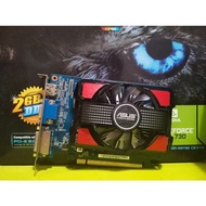 การ์ดจอ ASUS รุ่น NVIDIA GeForce GT 730 2GB DDR3 128bit ไม่ต่อไฟเลี้ยง  (no box) มือสอง ไม่มีกล่อง