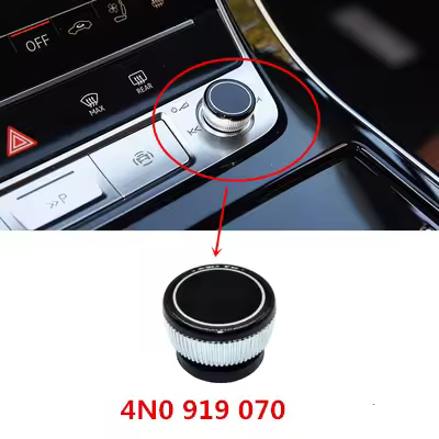 MMI Volume Adjustment Knob Control Panel Button Switch For Audi A6 C8 A7 A8 Q8 Q7 4N0 919 070