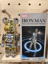 空山基BE@RBRICK Iron Man (Sorayama Metropolis Variant)