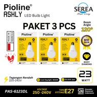 CAHAYA PACKAGE 3 PCS 23W Pioline Ashly LED Bulb White Light Diamond Body Bright Energy Saving E27 - 