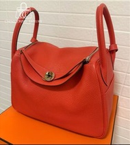 Hold🌈Hermes🧡Lindy 30🧡愛馬仕橙色銀扣🧡98新🌟TC皮🌟lindy30🌟lindy🌟notlindy26🌟愛馬仕🌟