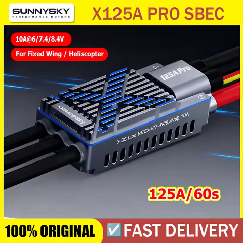 SUNNYSKY X125A PRO SBEC Speed Controller 3-8S X125A ESC For RC 70-90E 3D P3A Fixed-Wing Aircraft/420