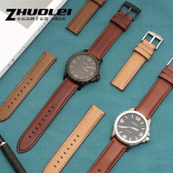 Italian Genuine Leather Strap Men Suitable for Fossil Fossil FS5088FS5380 Tianmeishi Quick Release B