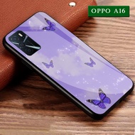 Softcase Kaca Purple/Lilac Oppo A16 - Case Oppo A16 - Case HP Oppo A16 - Casing HP Oppo A16 - Kesing