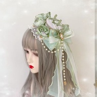 Lolita Hat Hair Accessories Lolita Elegant Flat Hat Small Hat Flower Wedding Gorgeous Accessories