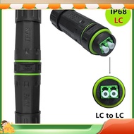 etheP68 Waterproof LC Dual Core Fiber Optical Coupler Extend Fiber Optic Cable Length for LC Fiber O