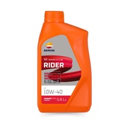 Repsol - Rider 4T 10W-40 - น้ำมันเครื่องรถมอเตอร์ไซค์ 0.8L ( 1 ลัง/ 12 ขวด)