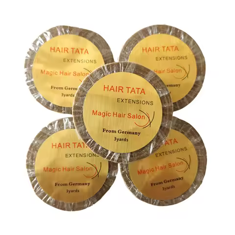 Wholesale 0.8cm/1.0cm *3 yards Hair TATA extensions tape lace front tape Magic Hair Salon from Germa