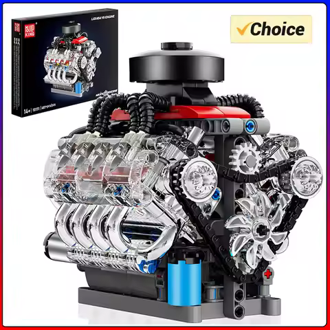 Mould King 10171 Technical Engine Toys The Motorized LSX454 V8 Engine Building Block Assembly Car En