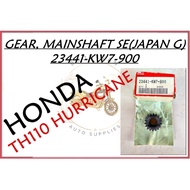 HONDA TH110 HURRICANE JAPAN  ORIGINAL GEAR, MAINSHAFT SE [Part Number :- 23441-KW7-900]