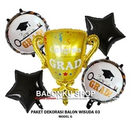 Graduation Foil Balloon Set / Trophy Balloon Set / Graduation Balloon Set